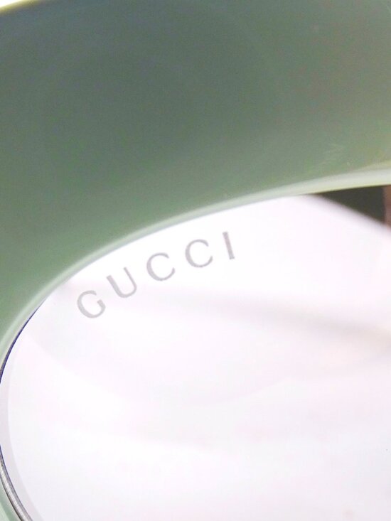 GUCCI GG 1463S 004 Light Sage Frame Gray Lens 55-23-125 M Sunglasses main image 4